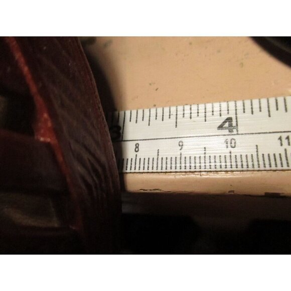 Vintage Womens Sandals 9 US 26 mexico Sandak Molded Rubber Brown Isabel NOS - Picture 7 of 10